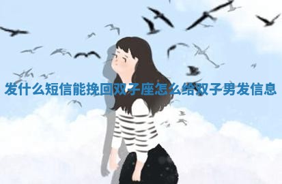 发什么短信 🧢 能挽回双子座_怎么给双 🈯 子男发信息