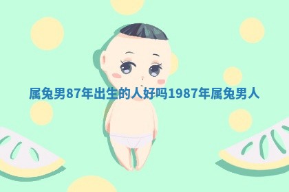 属 🖲 兔男87年出生的人好吗 19 🍸 87年属兔男人