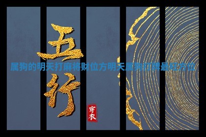 属狗 🐌 的明 🐆 天打麻将财位方_明天属狗打牌最旺方位 属狗 🐌 的明 🐆 天打麻将财位方_明天属狗打牌最旺方位