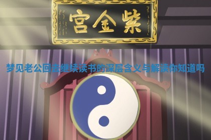 梦见老公回去继续读书的深层含义 🍙 与解读你知 🍌 道吗